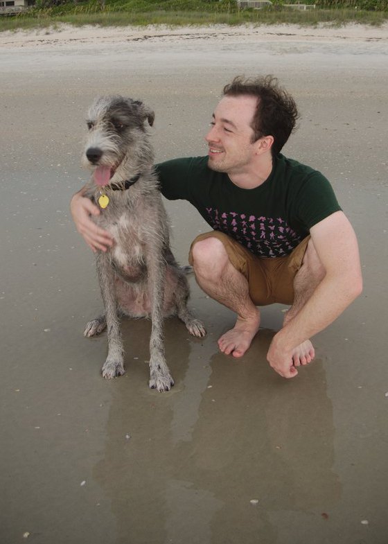 jurgen and I at the beach